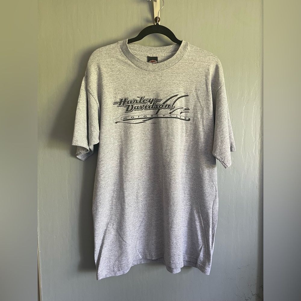 Vintage Harley-Davidson Gray Short 1996 Men’s XL Trev Deeley Vancouver biker Tee